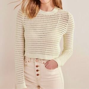 Boden Cream Crew Neck Sweater